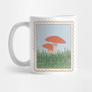 Cottagecore Mushroom Stamp Mug